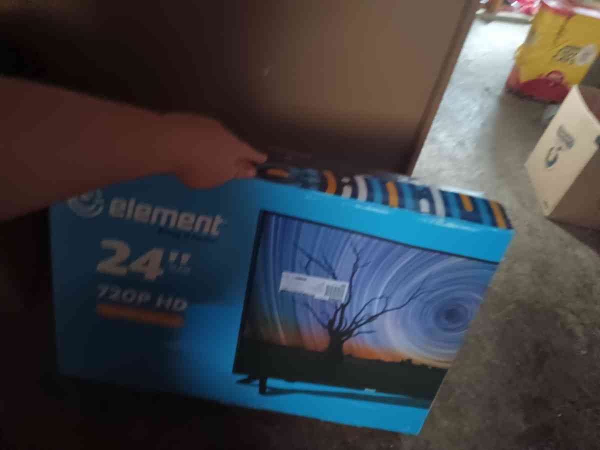 nice brand new 24in Element TV has factory seal on it never