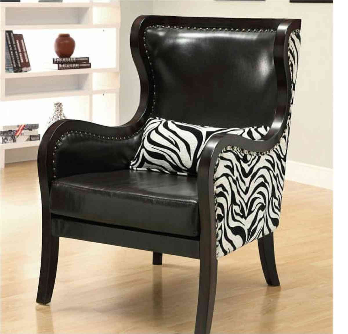 zebra accent chairs