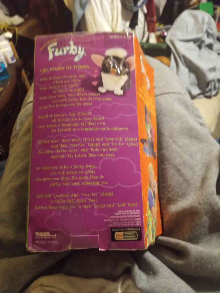 Furby 1998 never been used still in box never played with