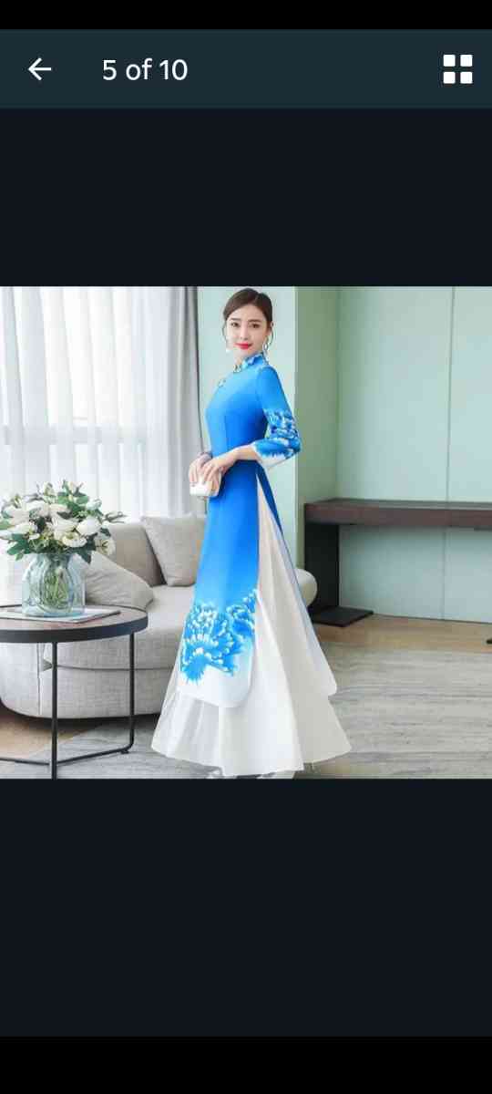 Blue Asain Womens Outfit