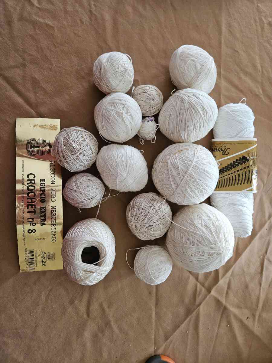lot of crochet Thread 100 percent cotton