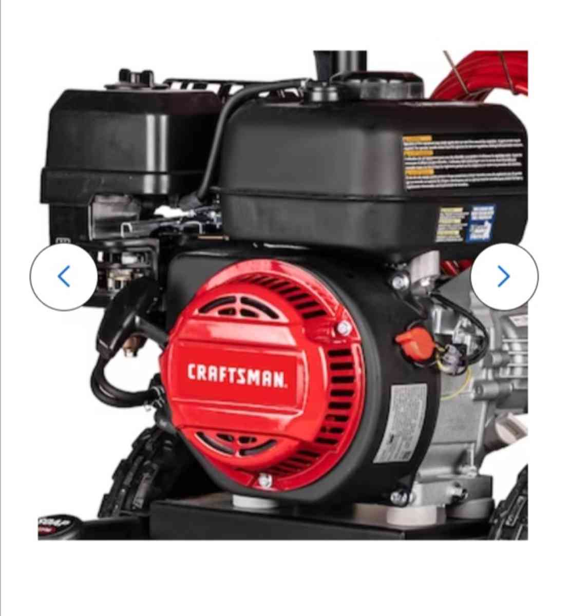 CRAFTSMAN 3400 PSI 24Gallons Cold Water Gas Pressure Washer