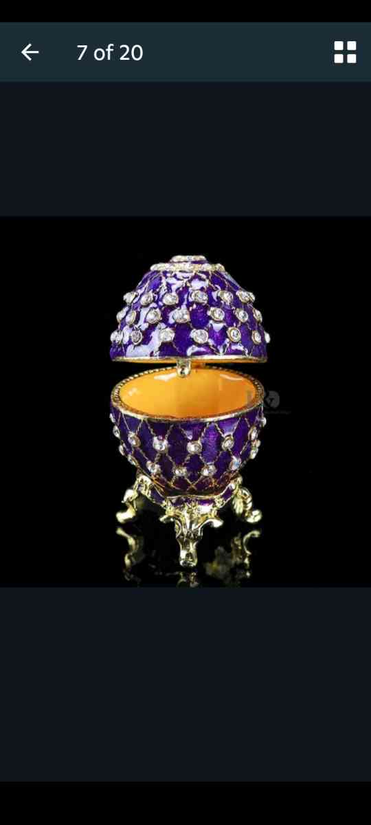 Decorative Egg Shaped Jewerly Boxes