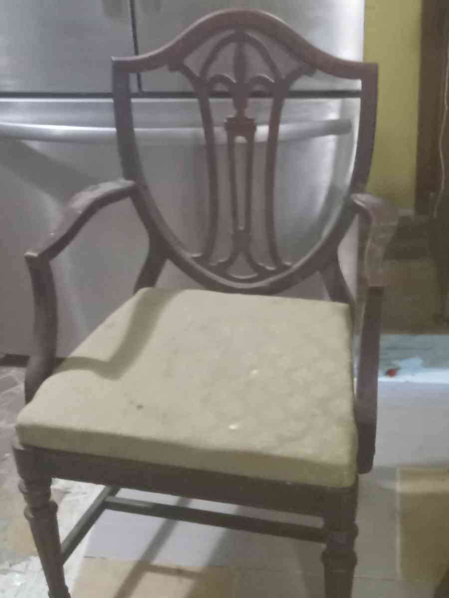 shielded back vintage chairs