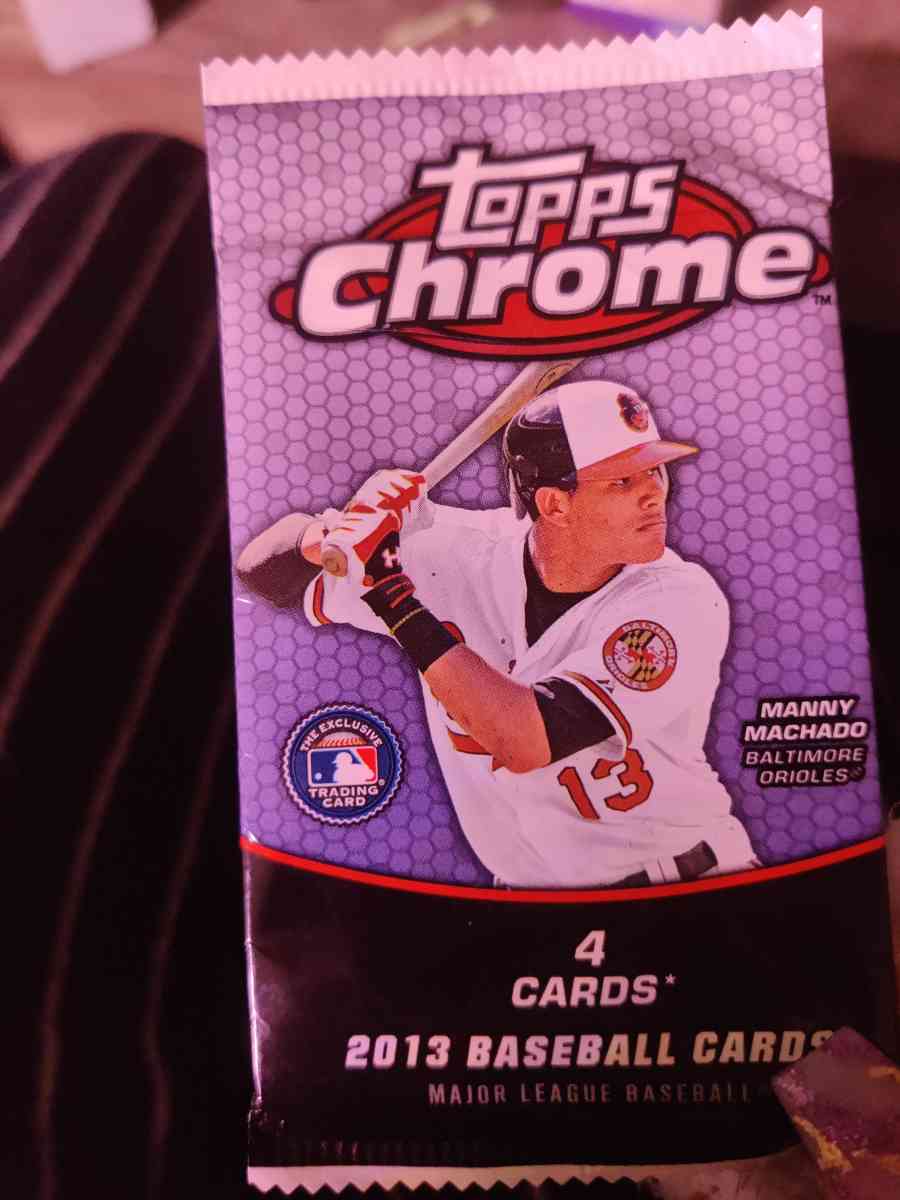 2013 Topps Chrome Baseball Hobby Foil Pack