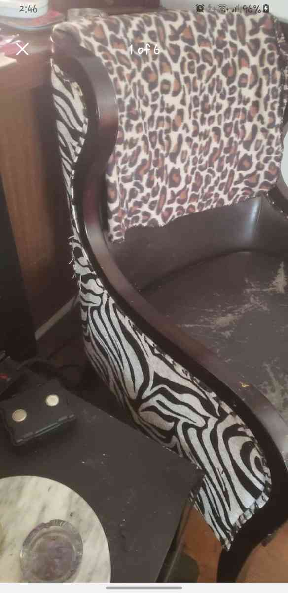 zebra accent chairs