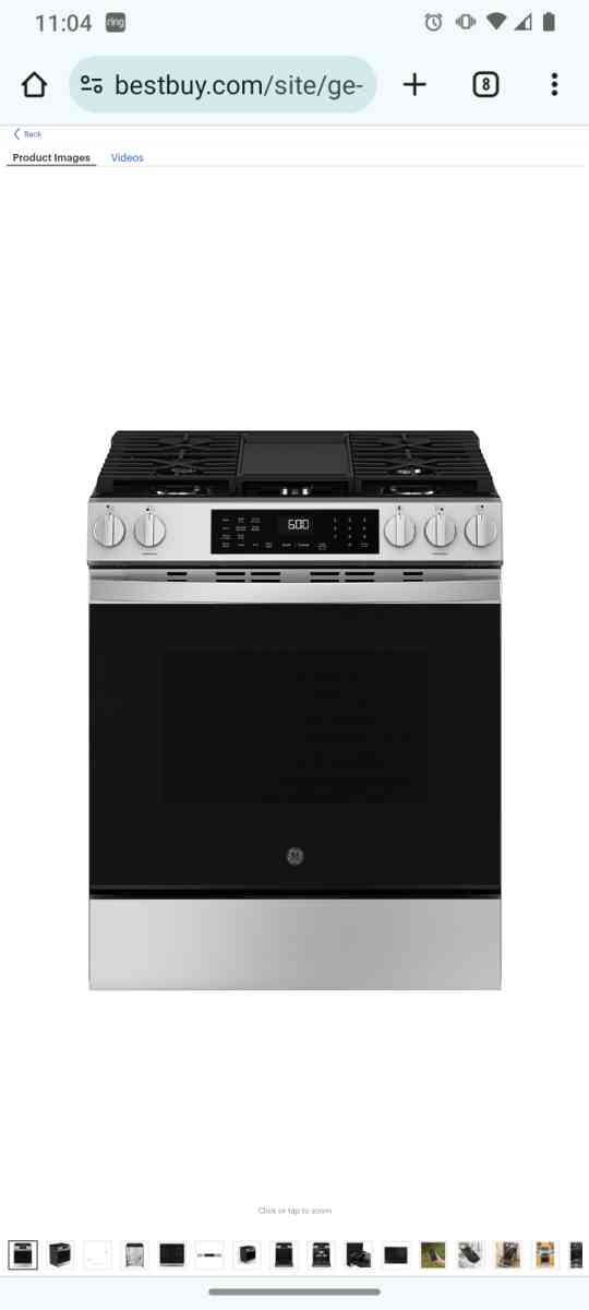 New GE stove with built in AIR fryer