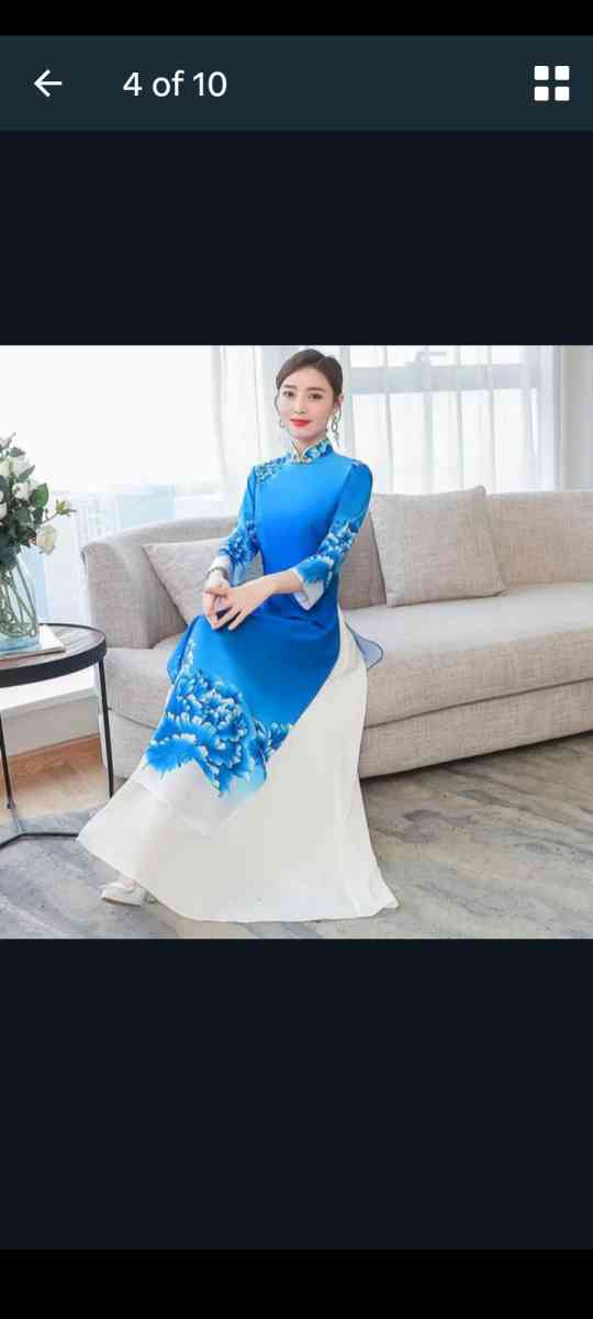 Blue Asain Womens Outfit