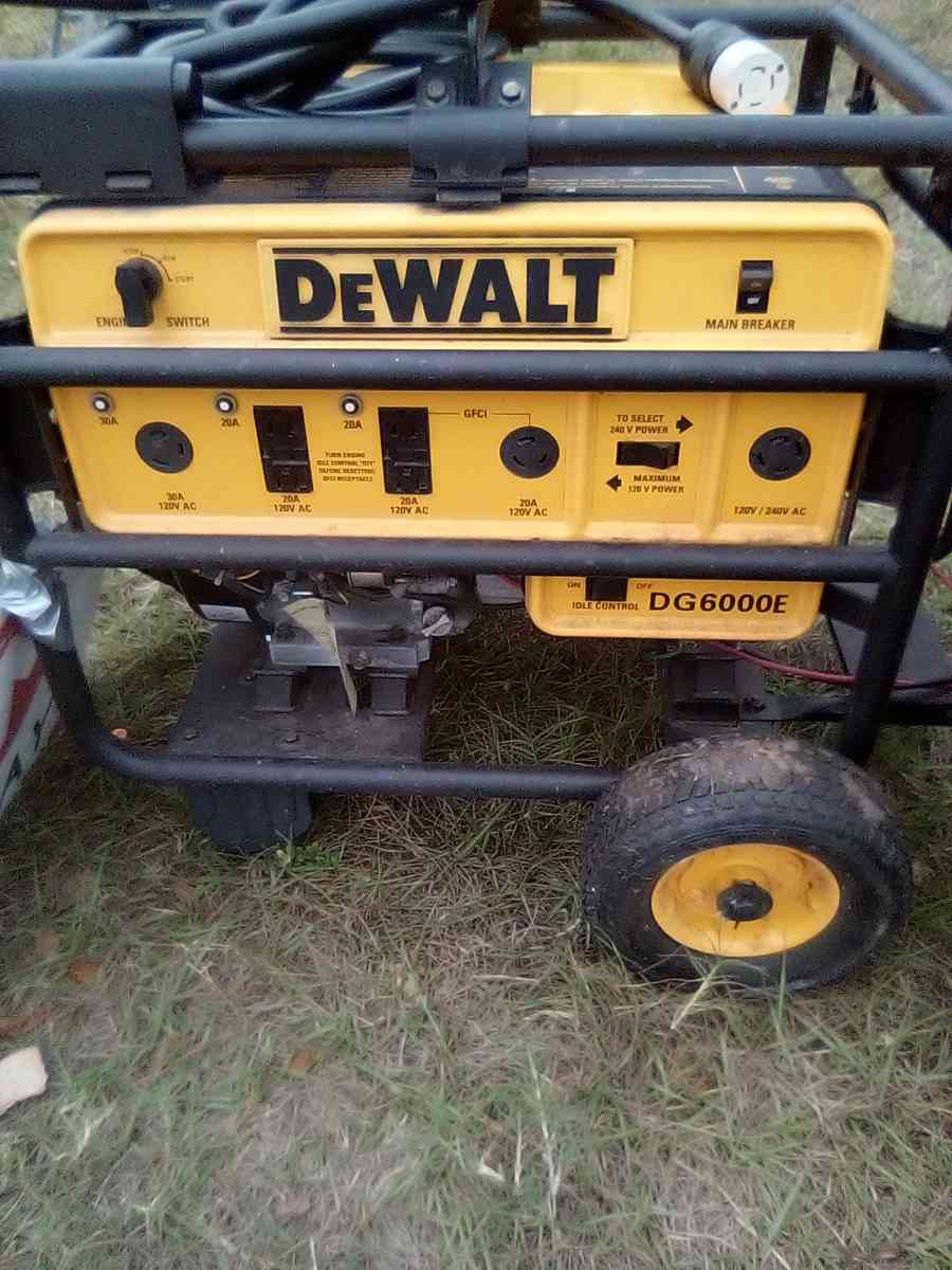 DeWalt DG 6000e fully functioning never used generator