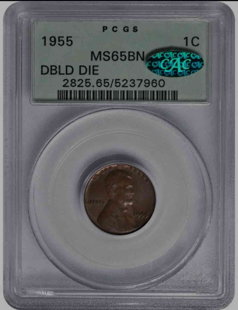 1955 PCGS MS65 CAC Doubled Die Obverse