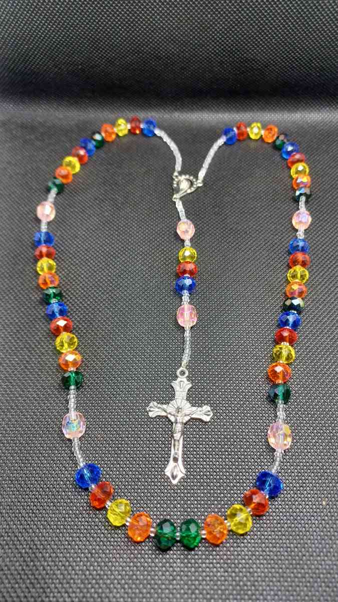 rainbow colors rosary