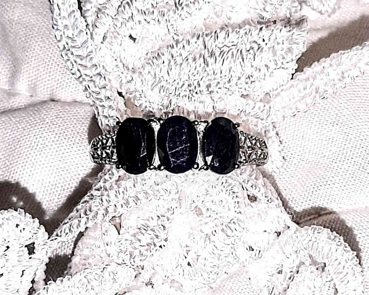 Midnight Sapphire Ring  Size 10