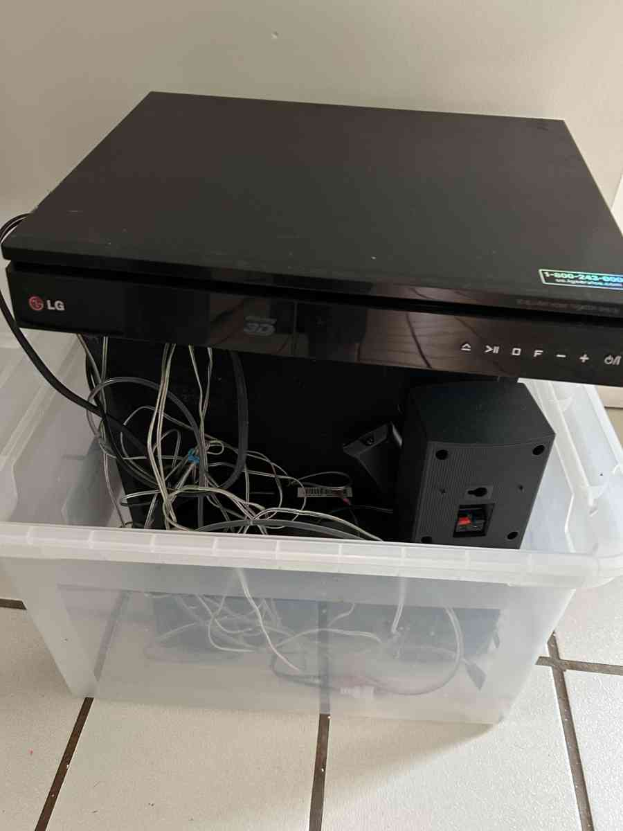LG Blu Ray player and sound system
