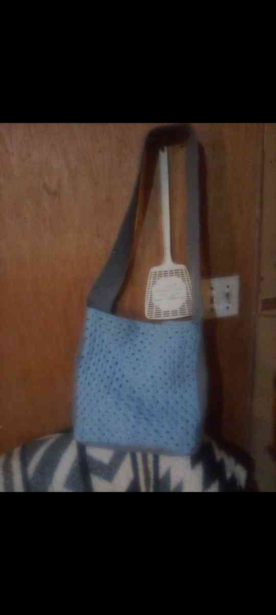 crochet granny square tote bag