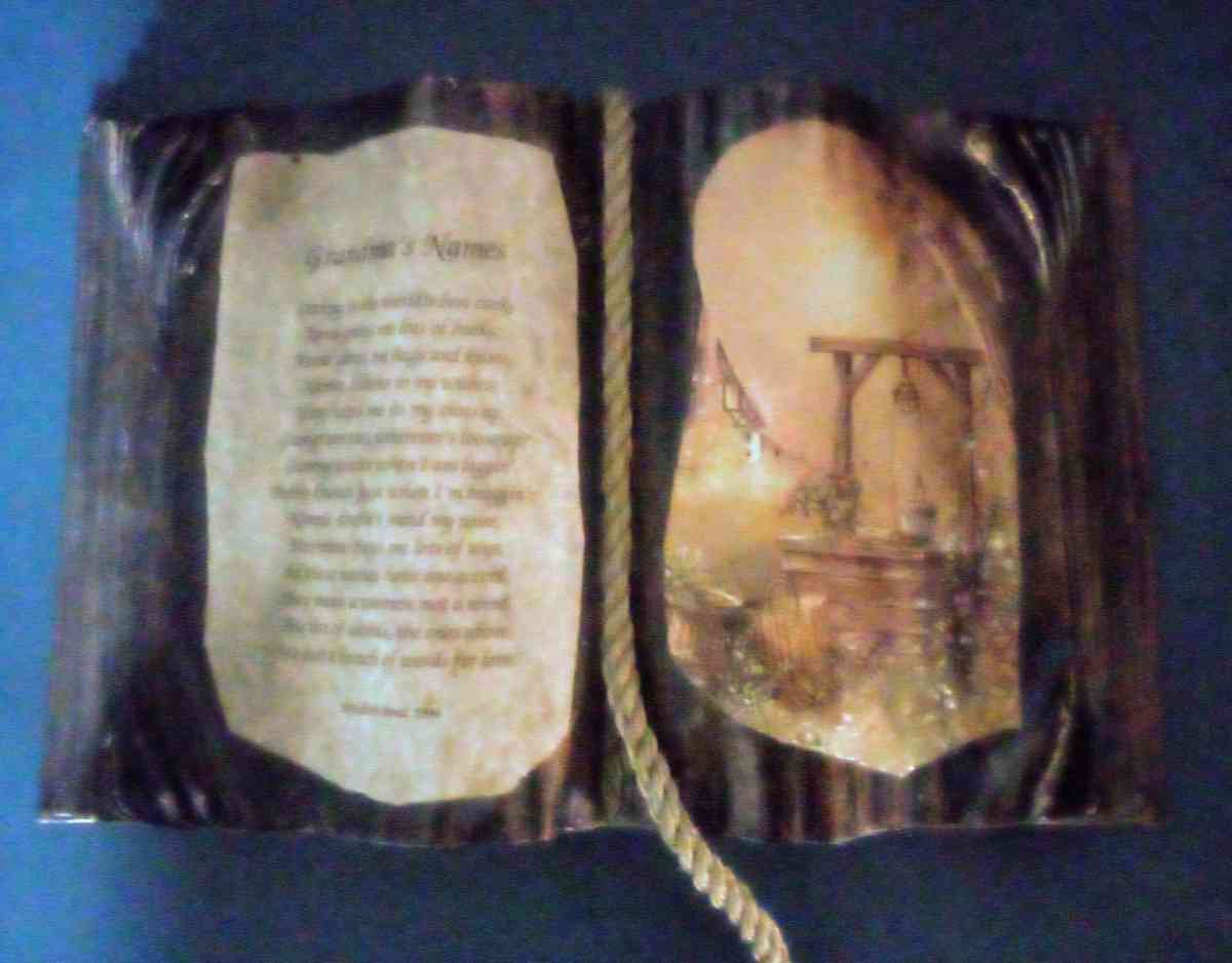 Gift for Grandma Lacquered Book Poem by Judith Bond