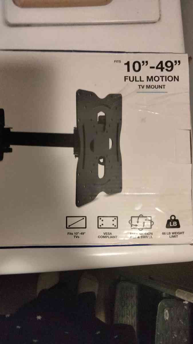TV mount 10 by 49in