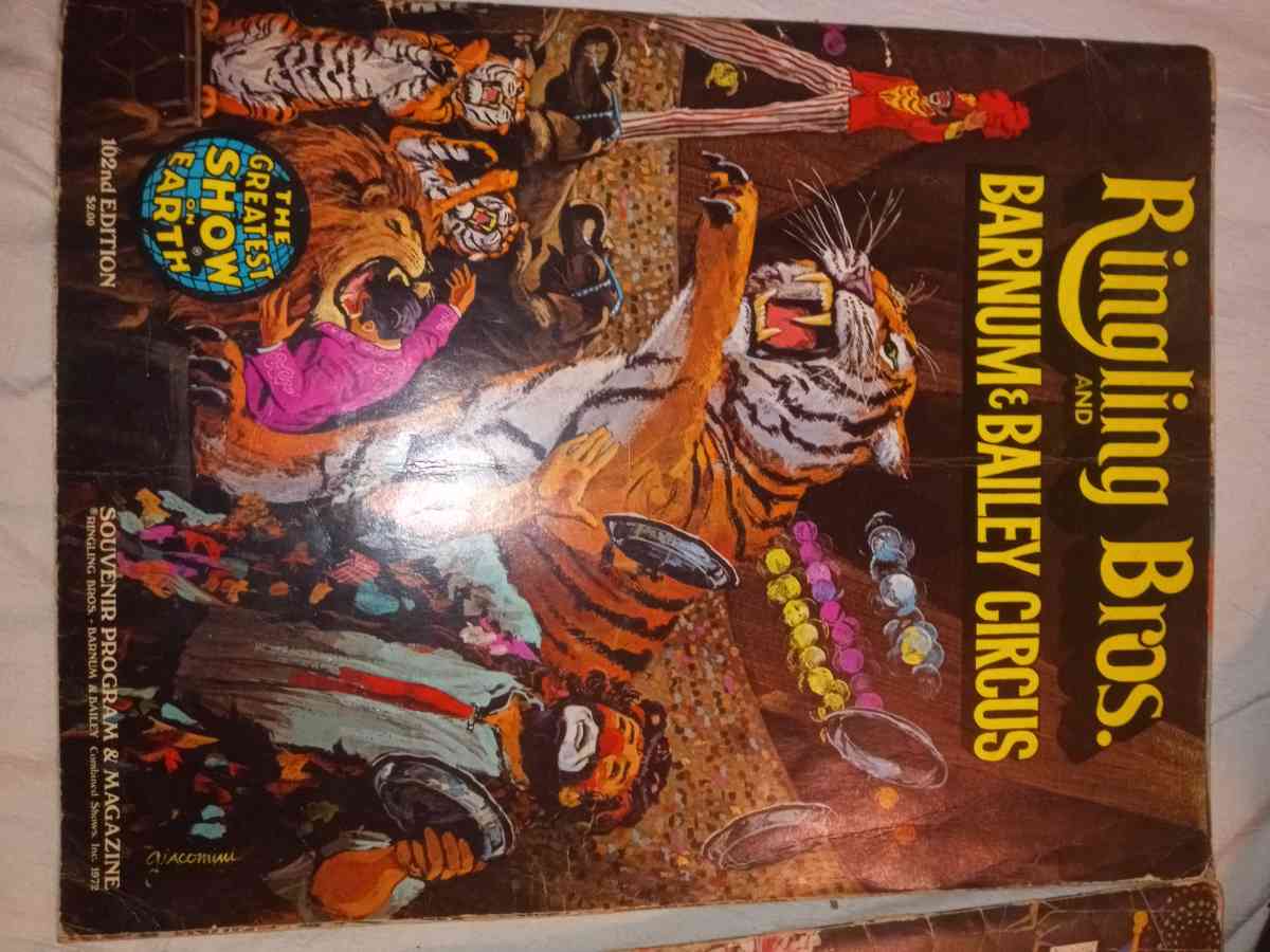 original 1970   Ringling bros  magazine