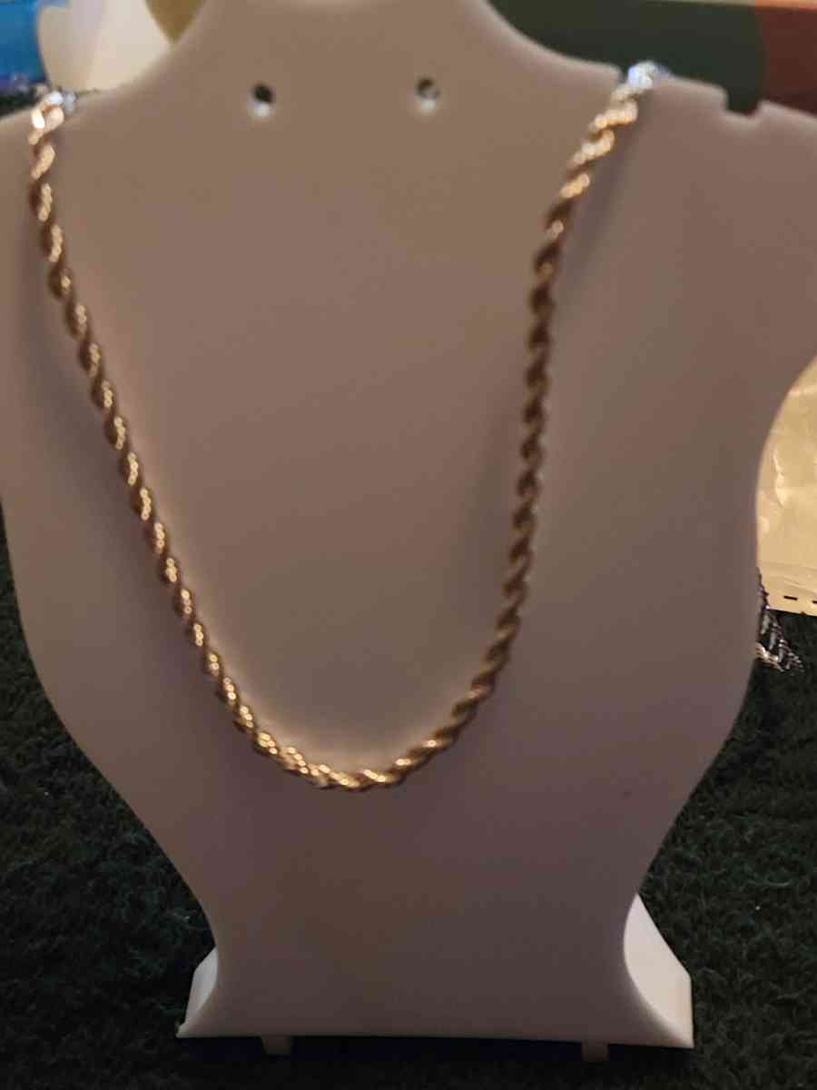 925 sterling silver twisted chain necklace