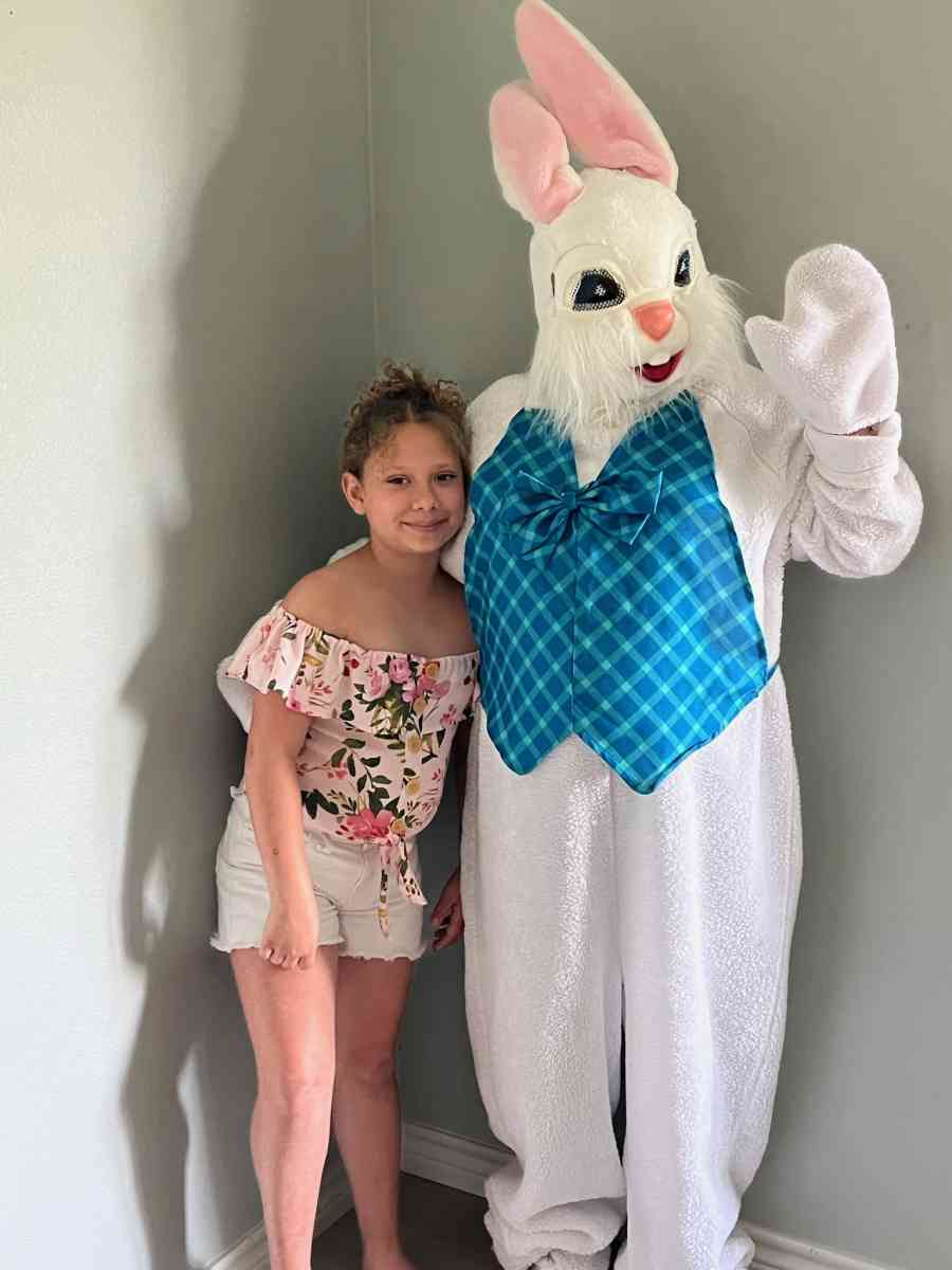 photos with Easter Bunny also easter baskets call for appoin