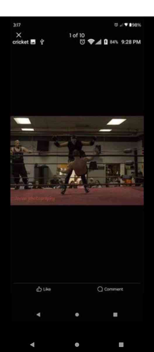 in ring professional wrestling gear