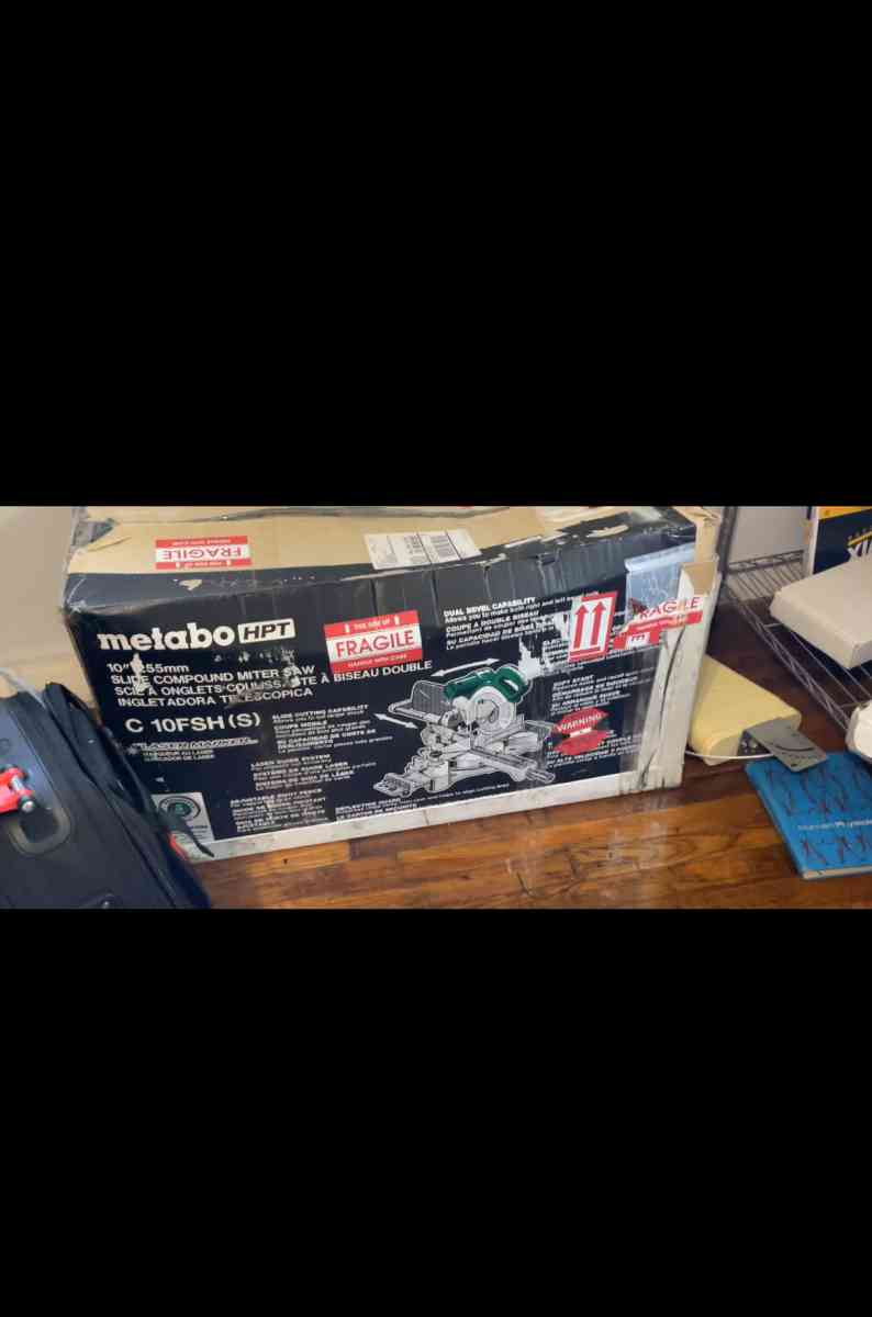 Metabo HPT 10in Sliding Compound Miter Saw Dual Bevel compat
