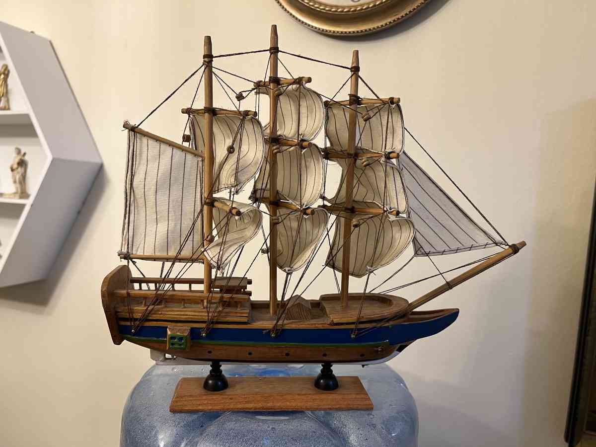 WOODED MODEL GREEK SHIP HAND MADE IMPORTED FROM GREECE