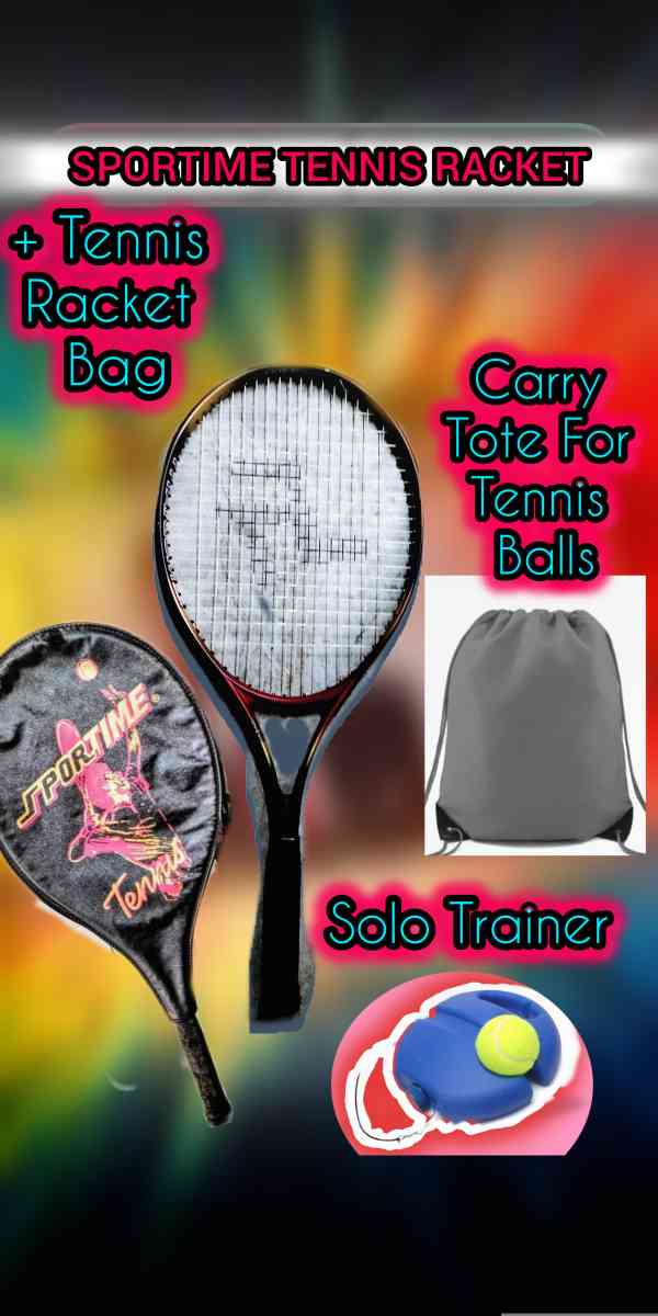 Sportime Adult Tennis Racquet Titanium  Waterproof BagTraine