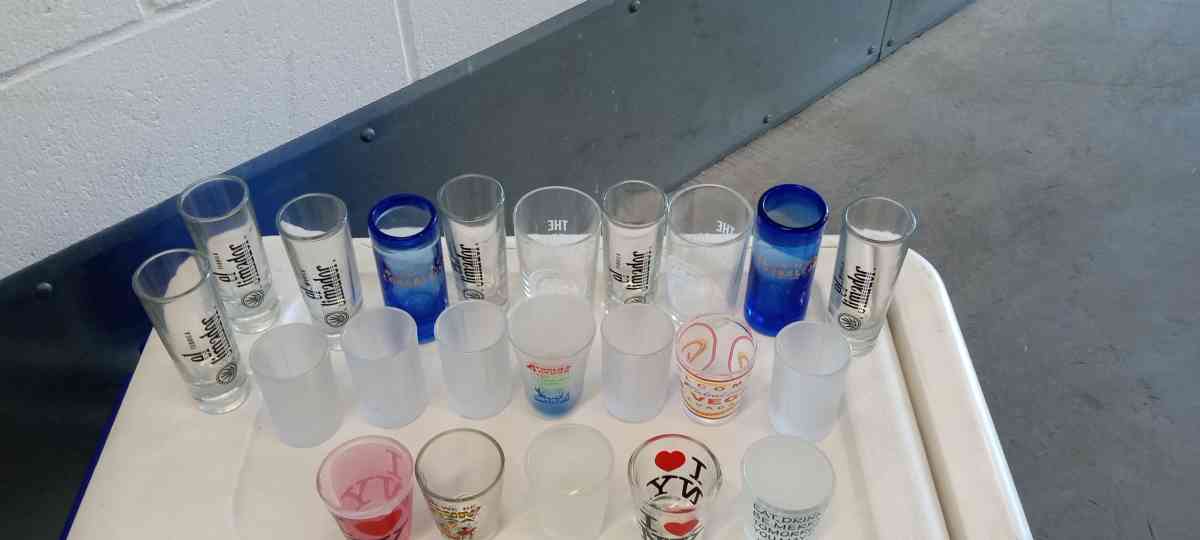 my great collection of shot glasses new