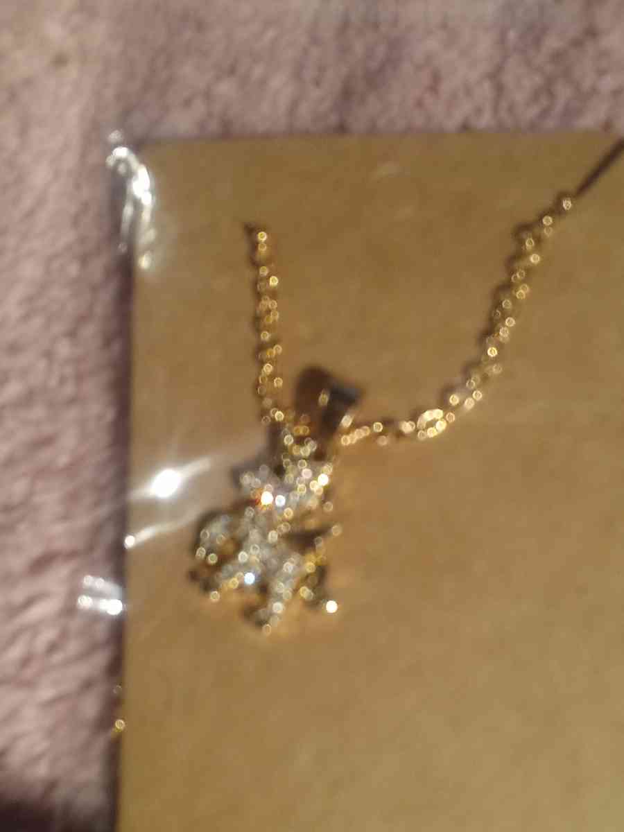 gold plated unicorn necklace