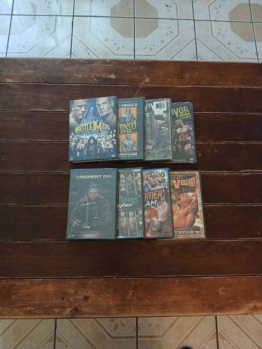 Lot Of 8 WWE And TNA DVDs