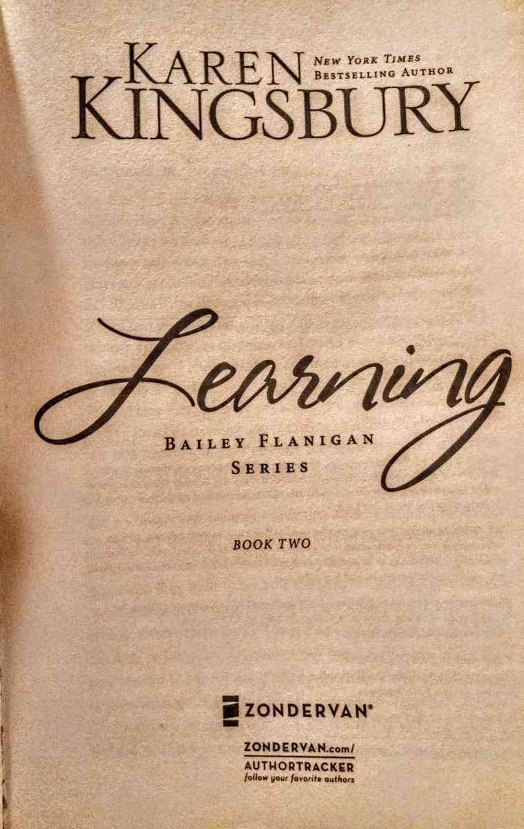 Learning Book by Karen Kingsbury