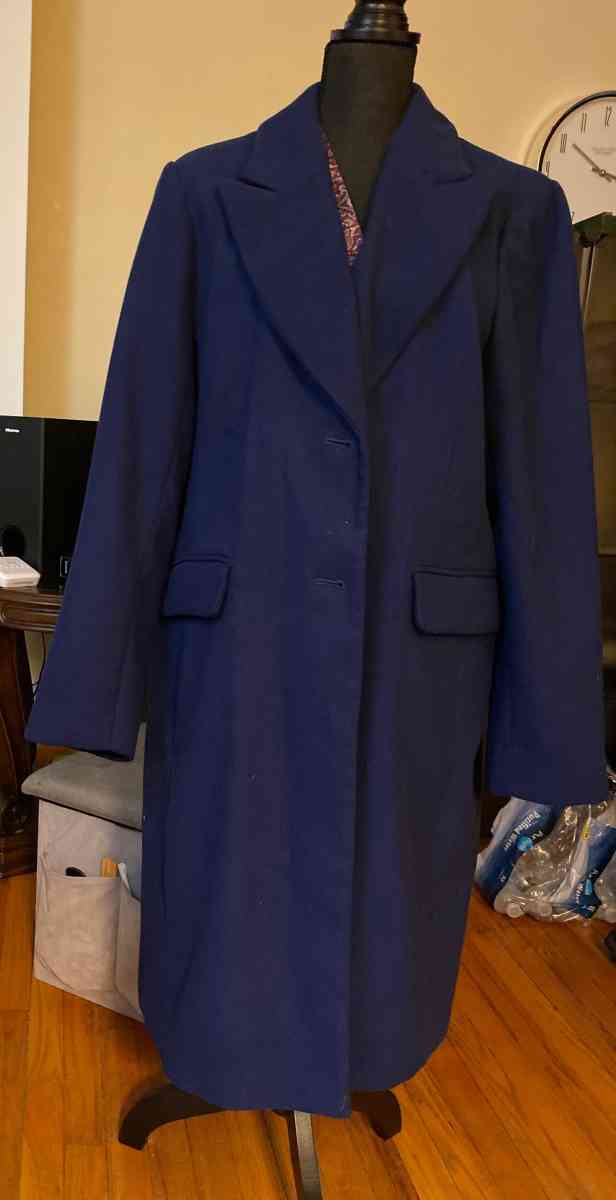 Banana Republic Blue Long Coat NWT Size XL