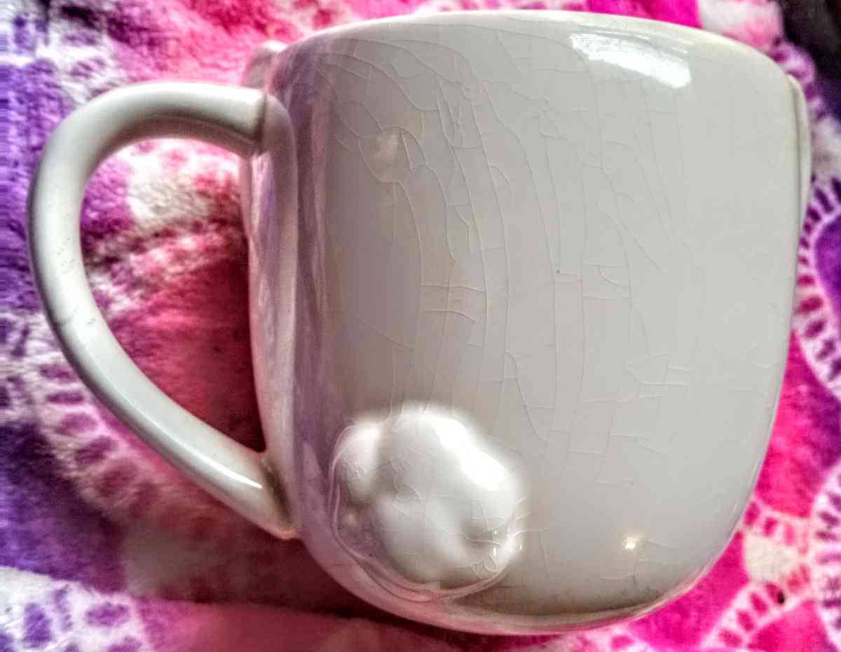 White Ceramic Bunny Mug