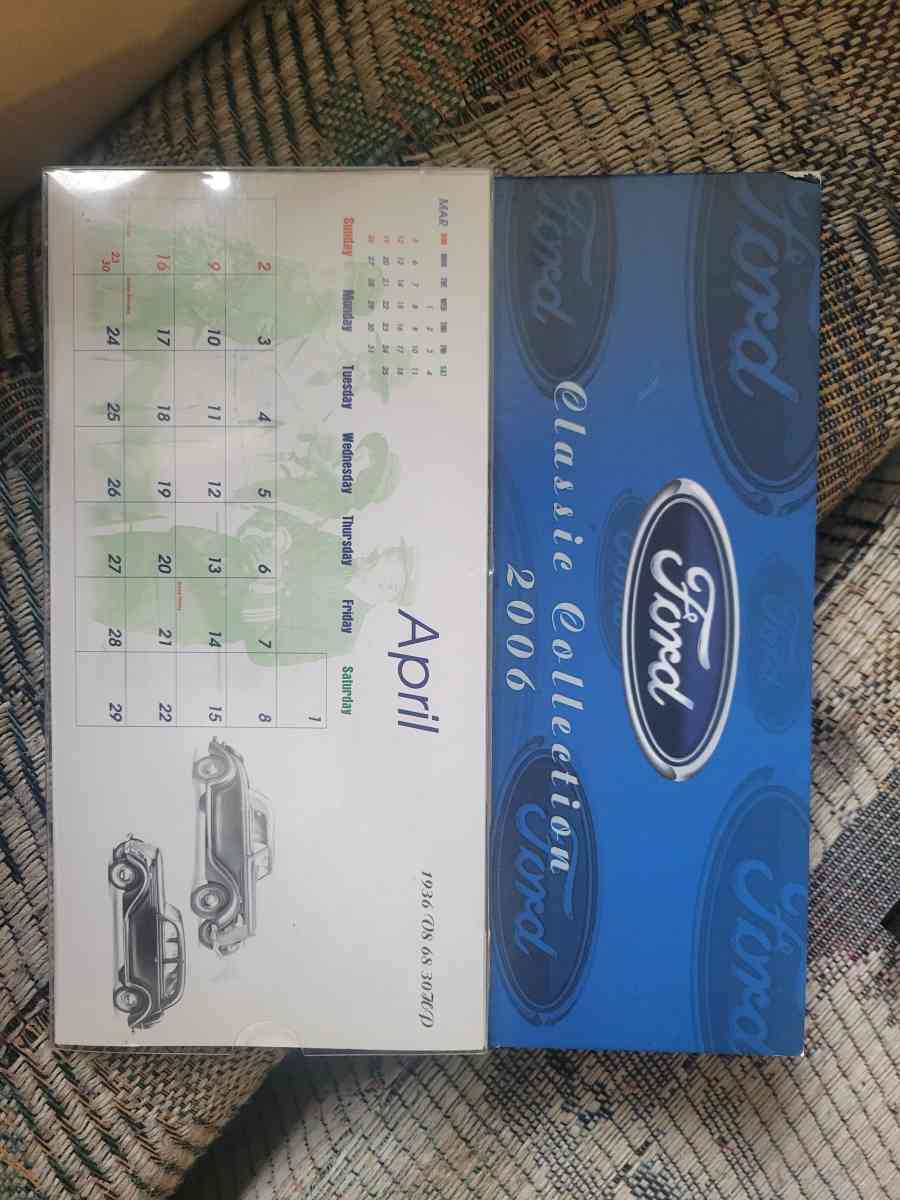Ford motors classic collections 2006 AD calander