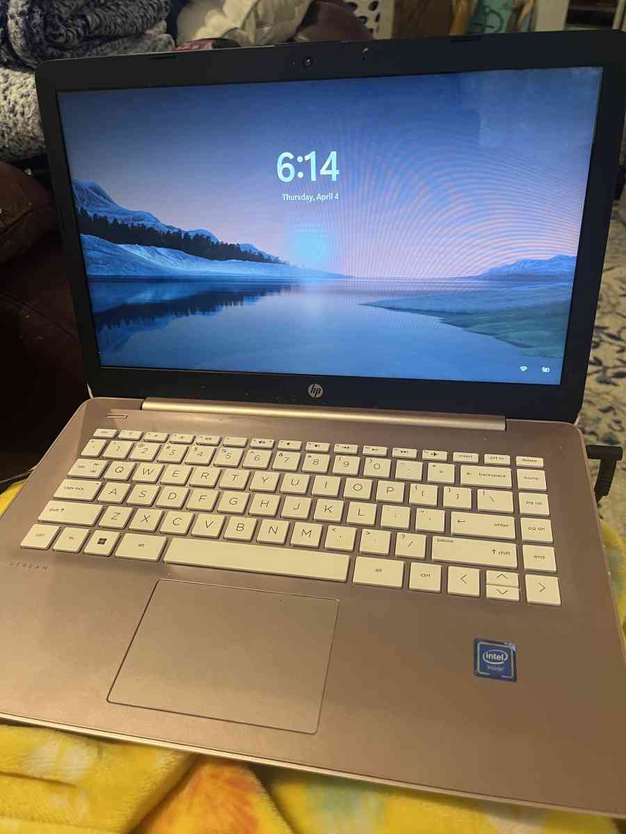 pink HP laptop