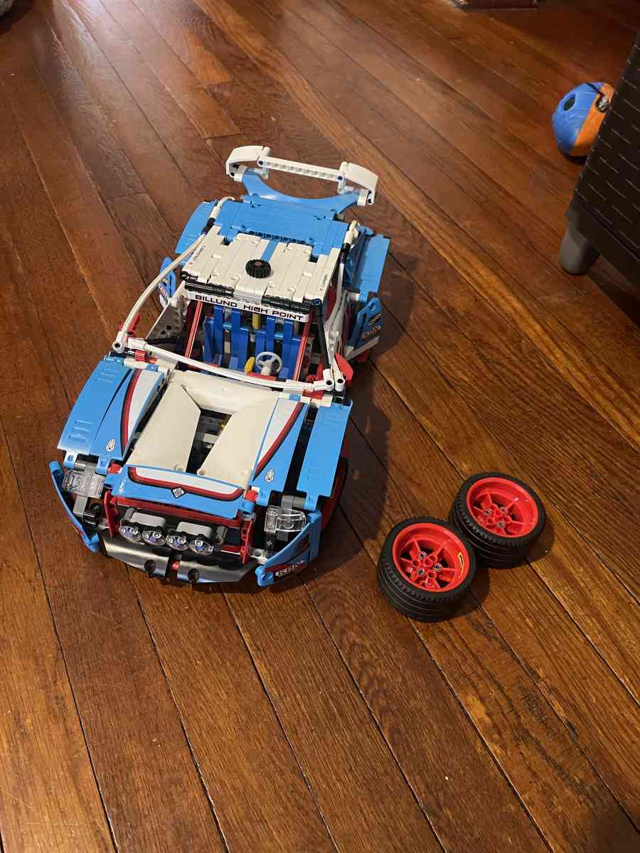 built Lego technic rally car 42077