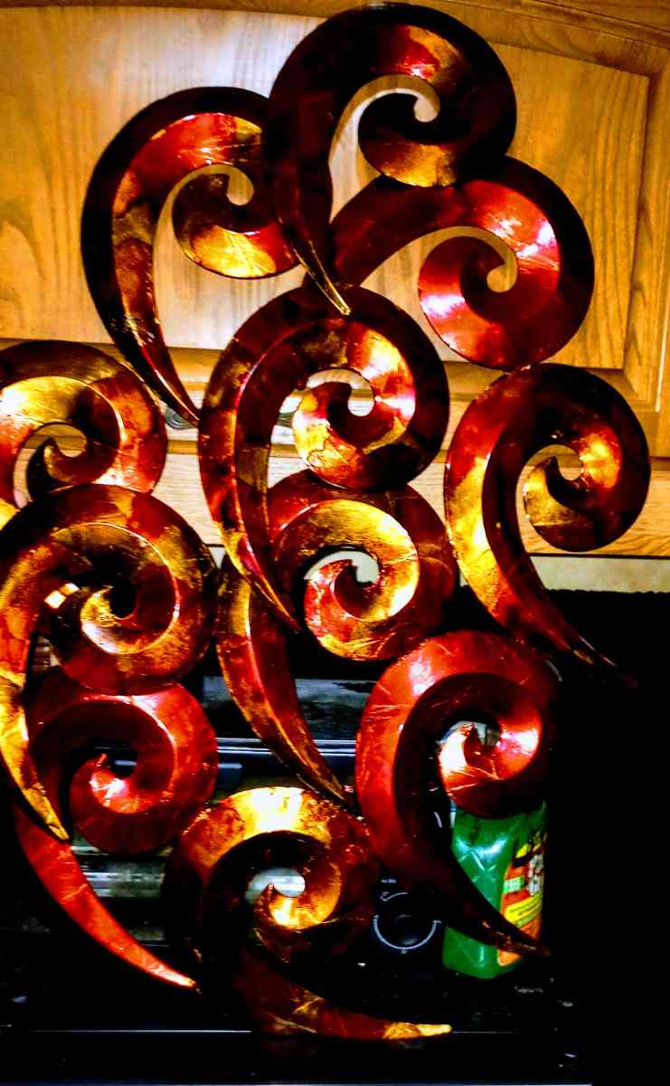 3D metal Chinese wind or abstract wall art