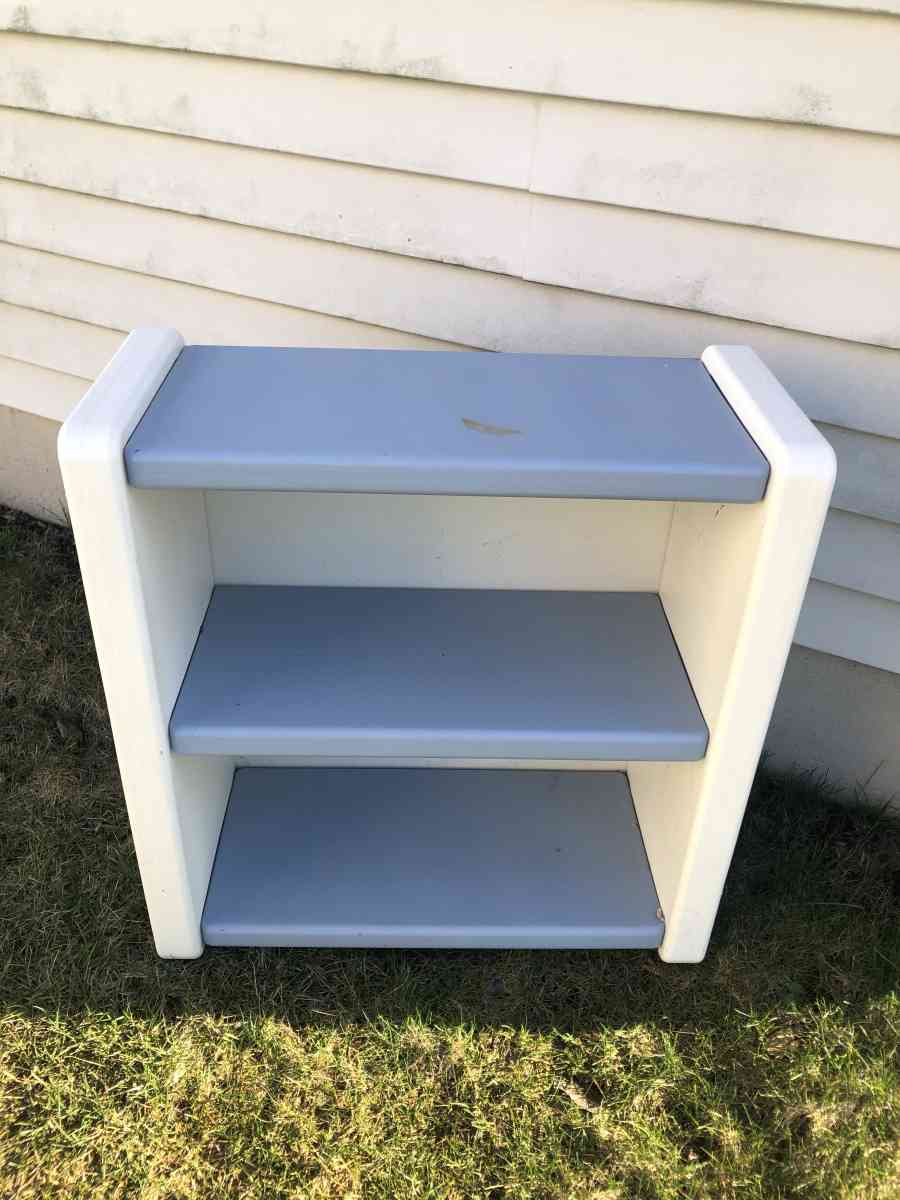 Vintage Little Tikes blue plastic shelf