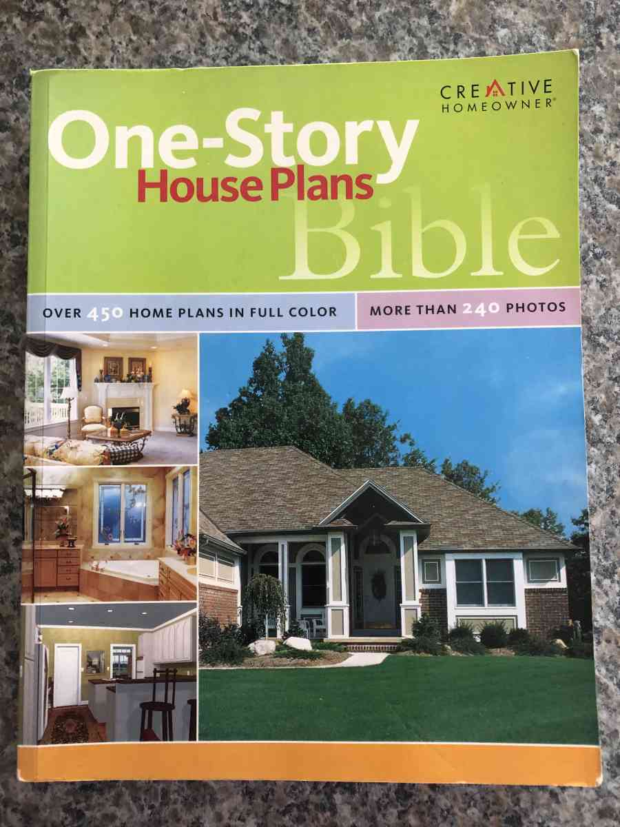 Book One Story House Plans Bible  Over 450 Home Plans in Ful