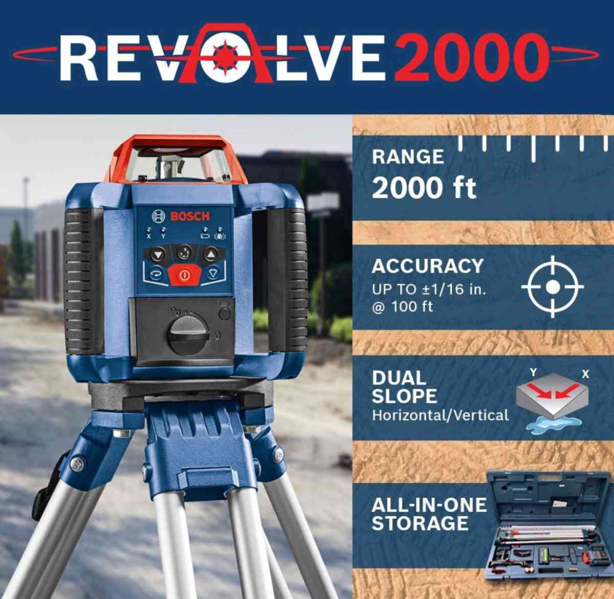 Bosch Revolve 2000 Self Leveling Laser