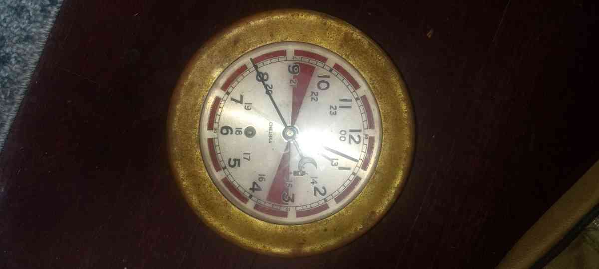 WW2 Brass Chelsea Navy clock