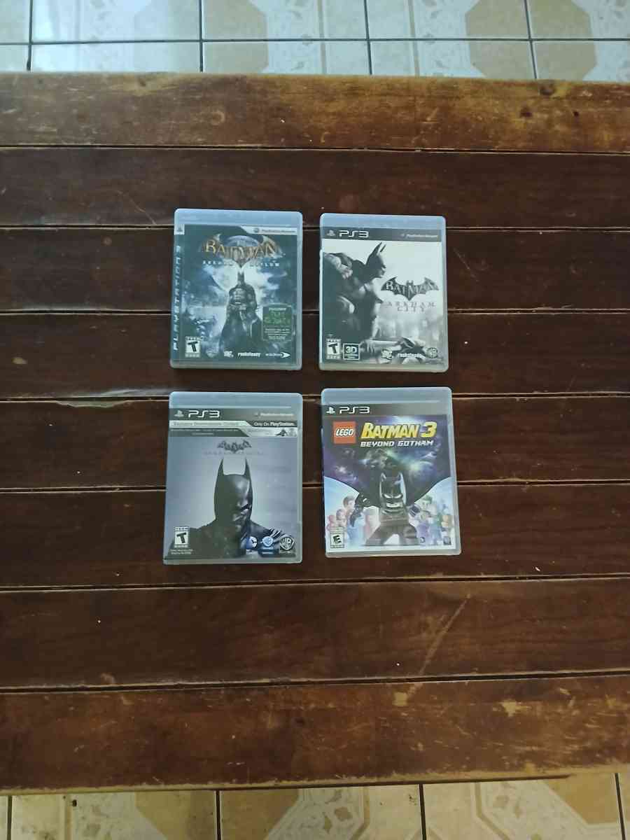 Lot Of 4 Batman Games for PlayStation 3