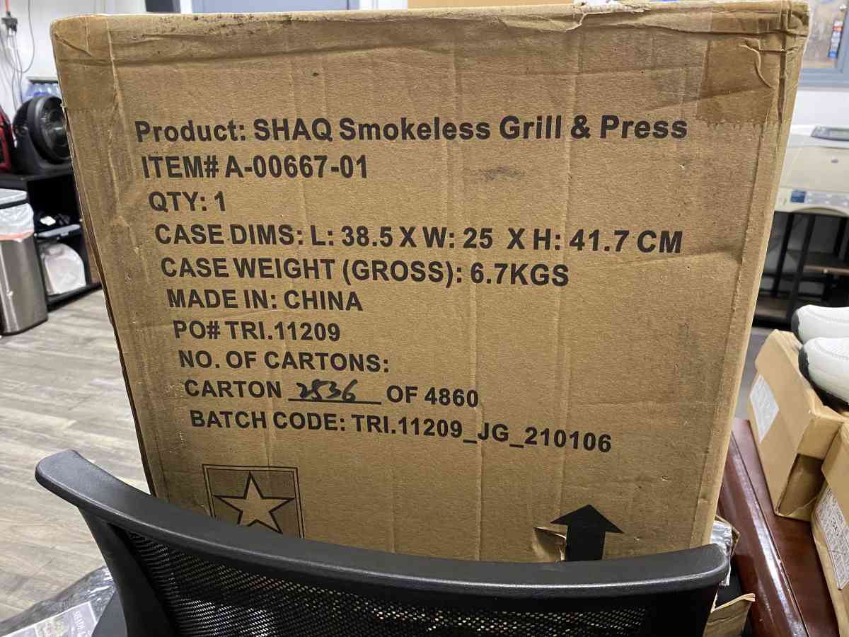 Shaq smokeless grill