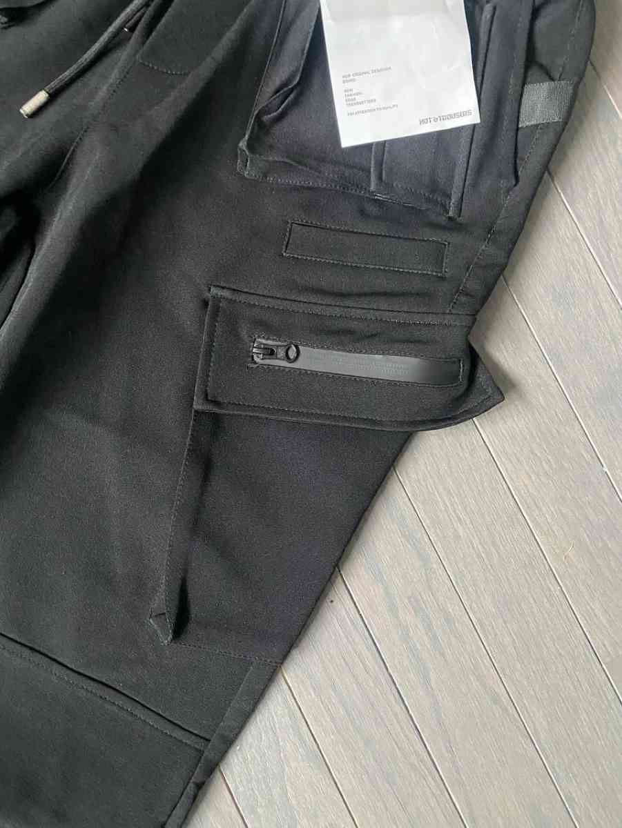 Multiple Pocket Accent Jogger Pants - Aberdeen, Washington - FleaMarketBay