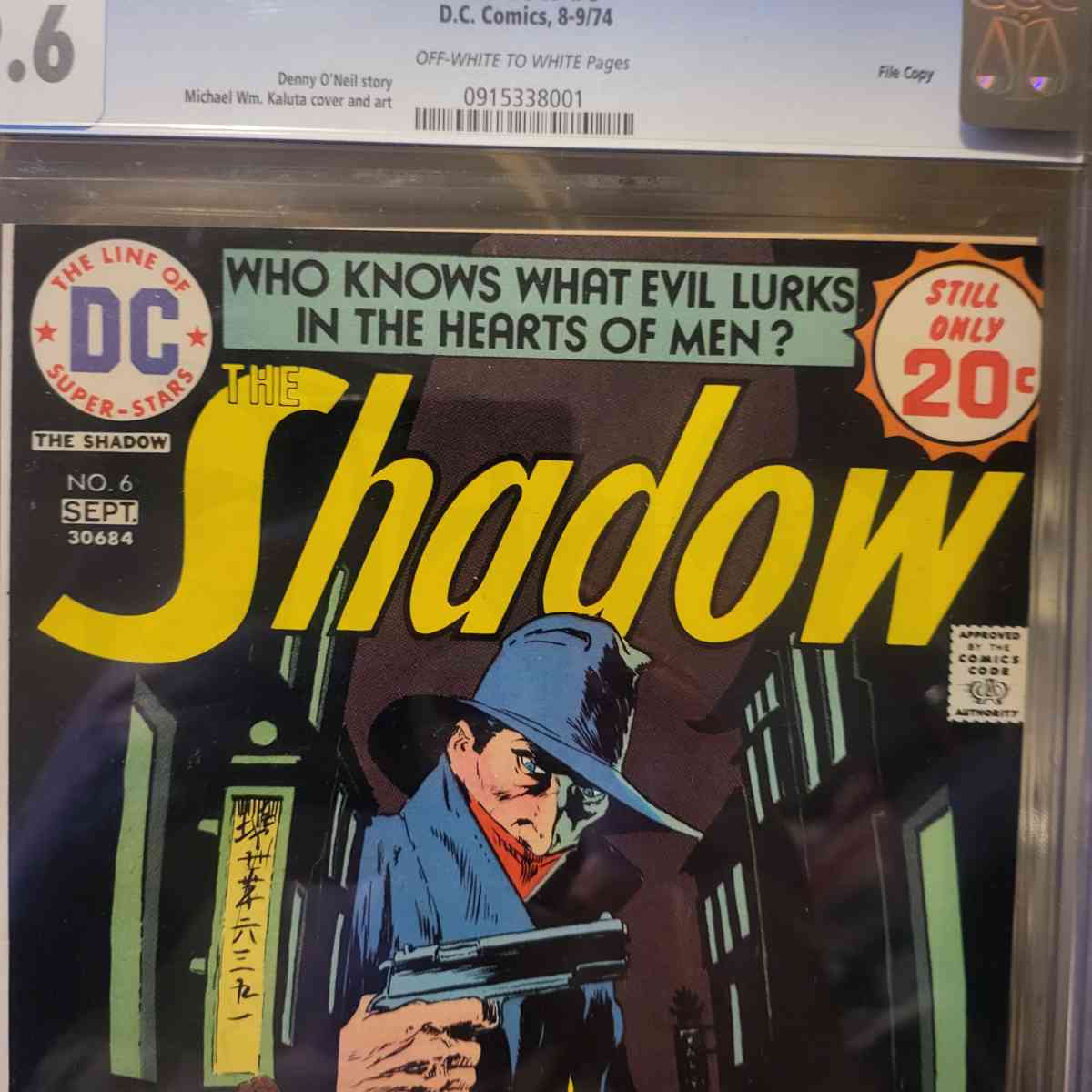 The Shadow no6 9pt6 CGC File Copy