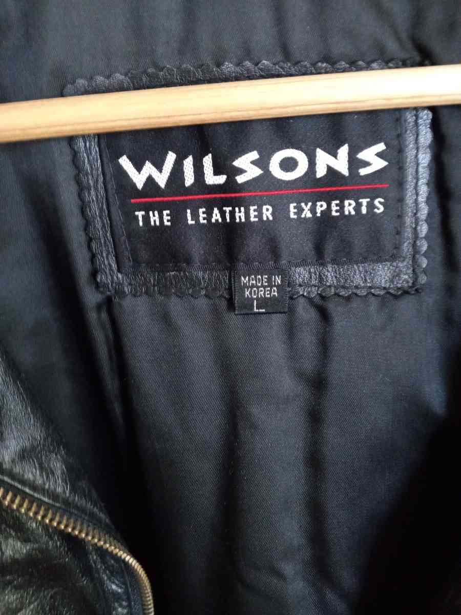 Wilsons leather jacket mens large
