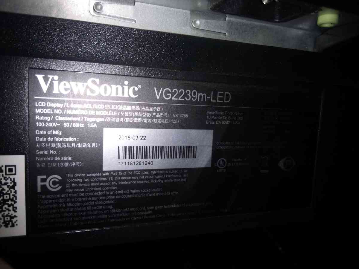 ViewSonic double computer monitor