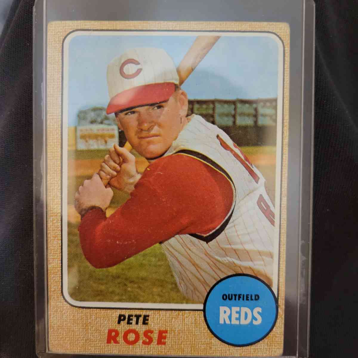 pete rose topps 1968 card