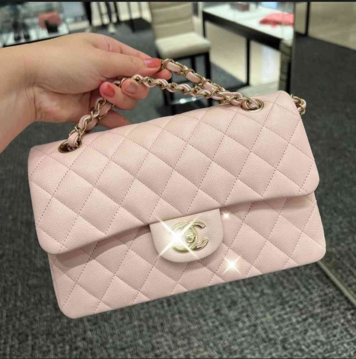 Women Classic Quilted Double Flap Shoulder Crossbody Leather