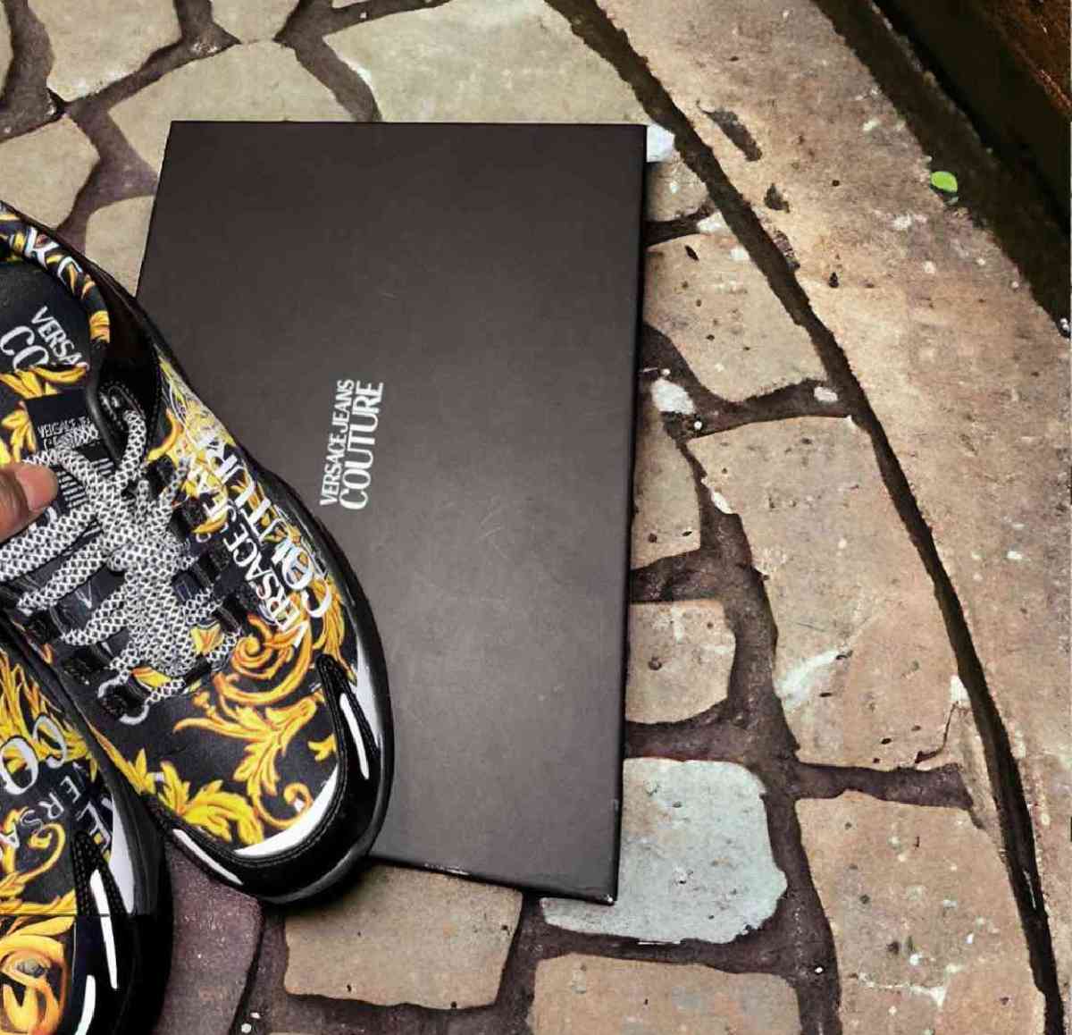 mens size 10  brand new Versace sneakers